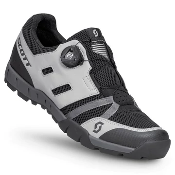Scott Sport Crus-R Boa® Reflective kerékpáros cipő - fényvisszaverő szürke / fekete