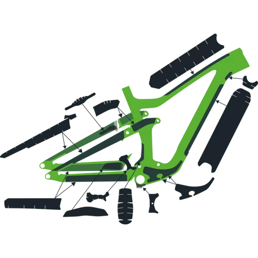 Syncros Frame Protection kit RANSOM Carbon - Fényes